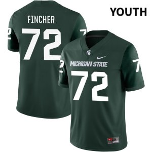 Youth Michigan State Spartans NCAA #72 Dallas Fincher Green NIL 2022 Authentic Nike Stitched College Football Jersey ZS32S36HI